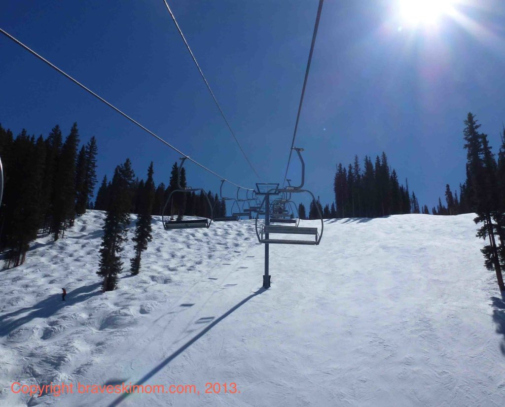 Moguls under Legends Lift 8 at Purgatory. Durango, Colorado